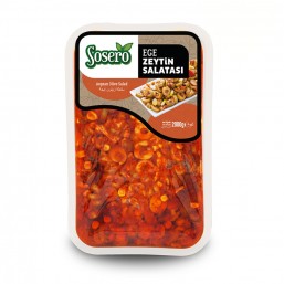 Sosero Ege Zeytin Salatası 1700 gr Tabak