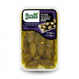 Sosero Peynir Dolgulu Jalapeno Biber 1300 gr Tabak