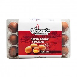 Nazköy Orta Boy Kırmızı Yumurta 15'li
