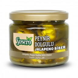 Sosero Peynir Dolgulu Jalapeno Biber 290 gr Cam Kavanoz