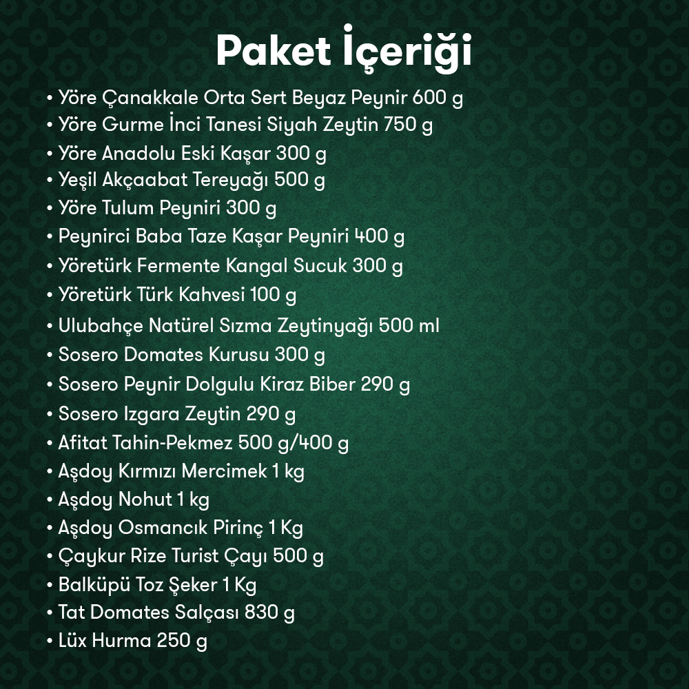 Ramazan Ziyafet Paketi ürünü