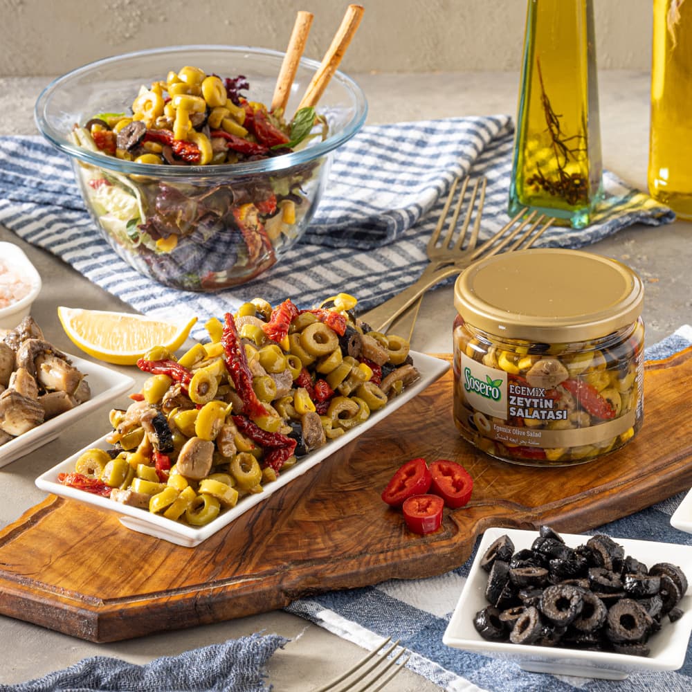 Sosero Egemix Mantarlı Zeytin Salatası ürünü