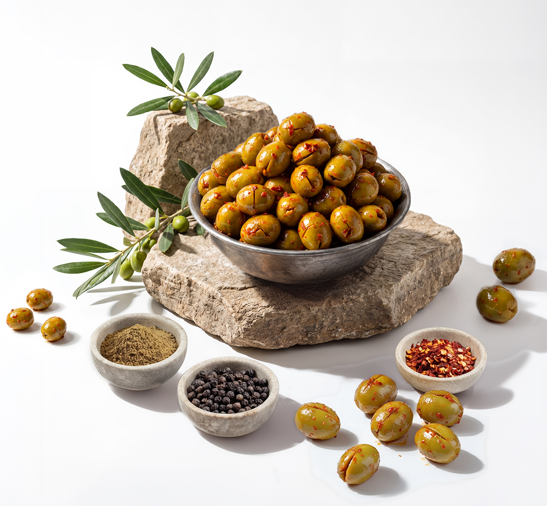 Yöre Soslu Hatay Taş Kırma Zeytin  ürünü