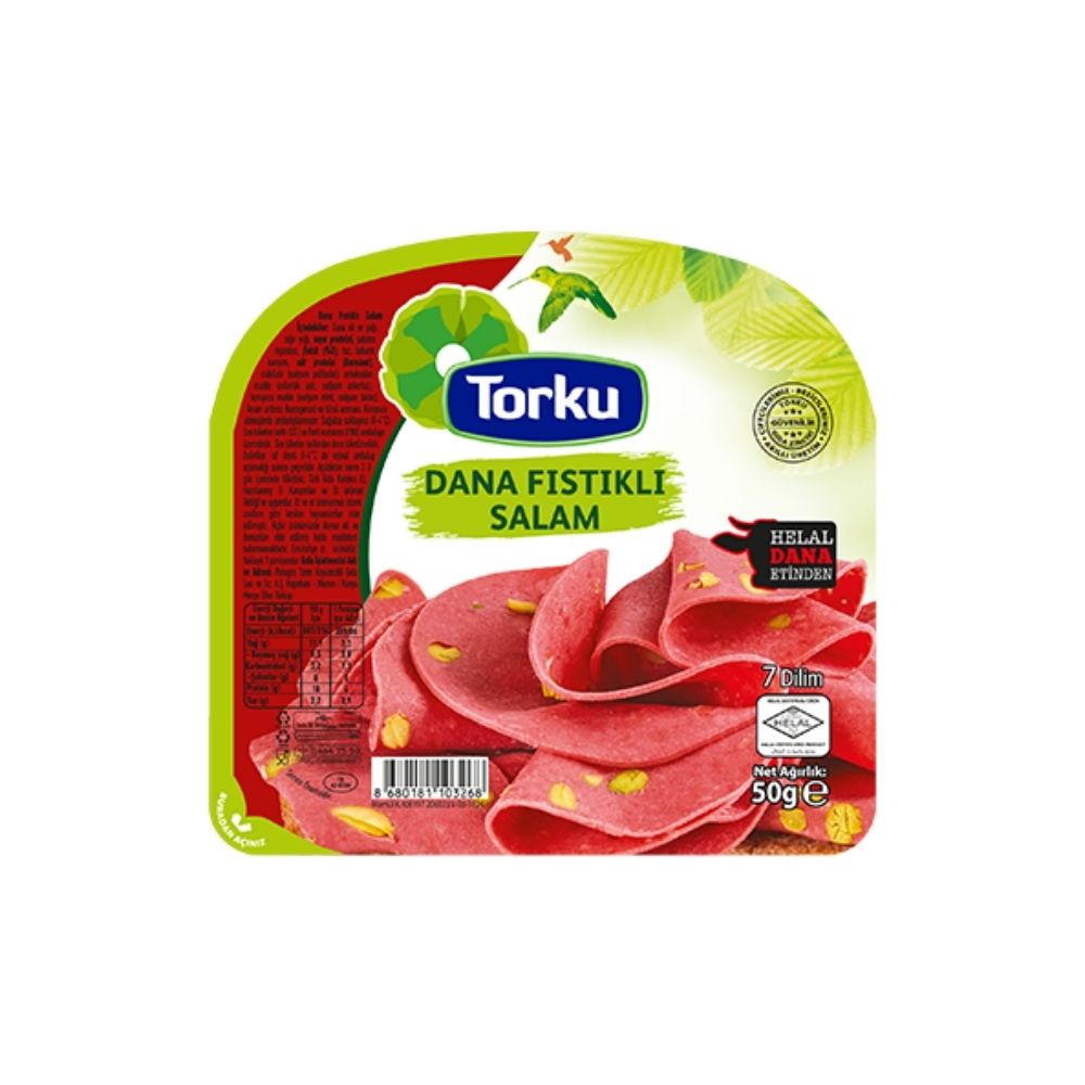 Torku Dana Fıstıklı Dilimli Salam 50 gr ürünü