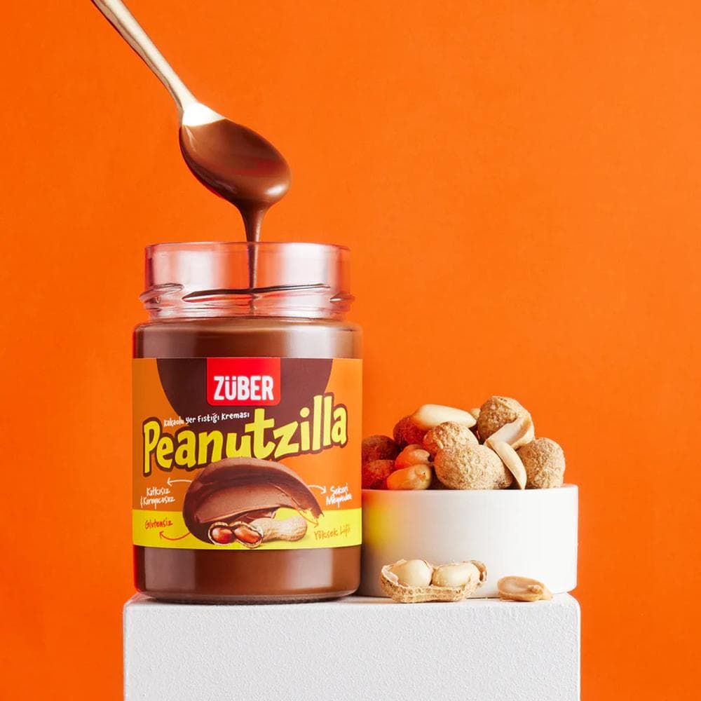 Züber Peanutzilla Kakaolu Fıstık Kreması 315 gr ürünü