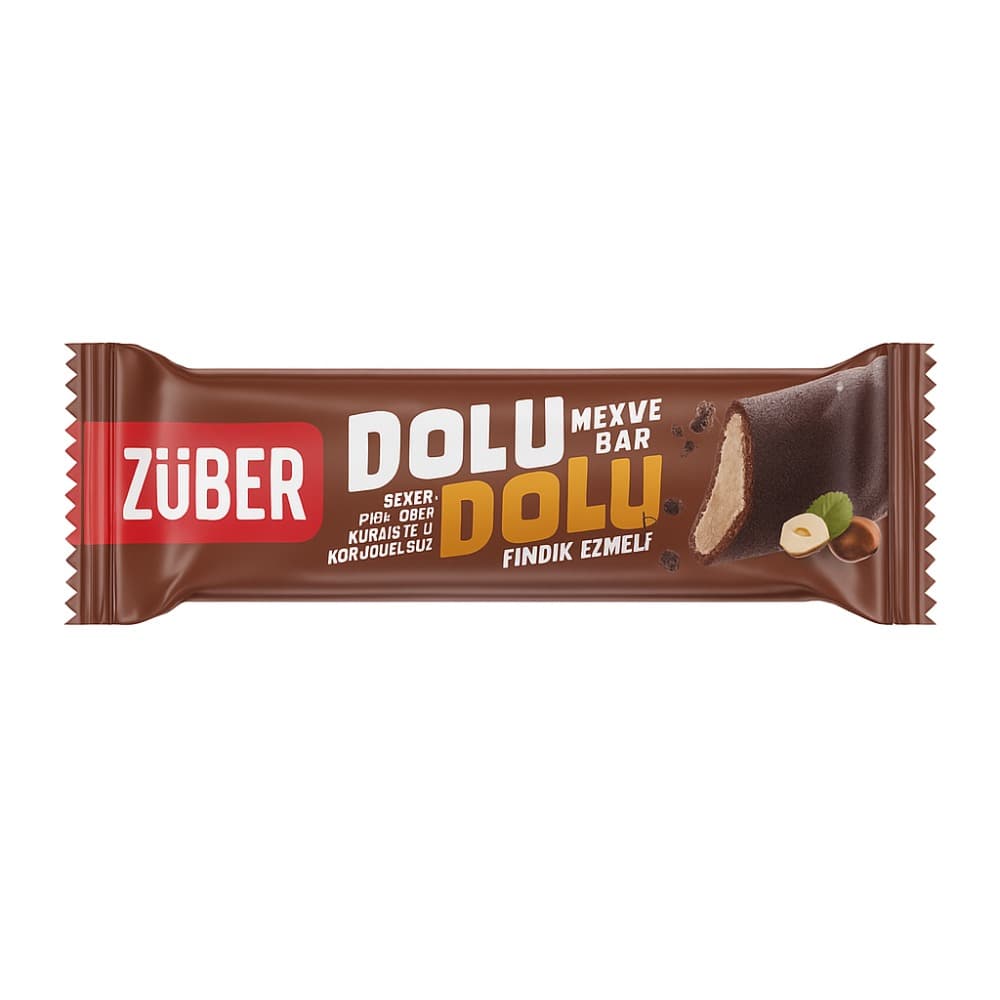 Züber Dolu Dolu Fındık Ezmeli Meyve Bar 30 gr ürünü