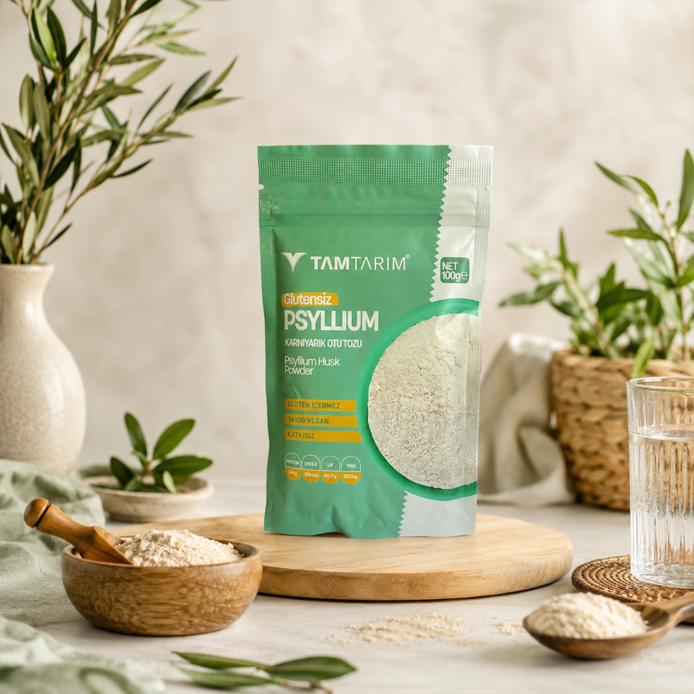 Tam Tarım Glutensiz Karnıyarık Otu Tozu 100 gr ürünü