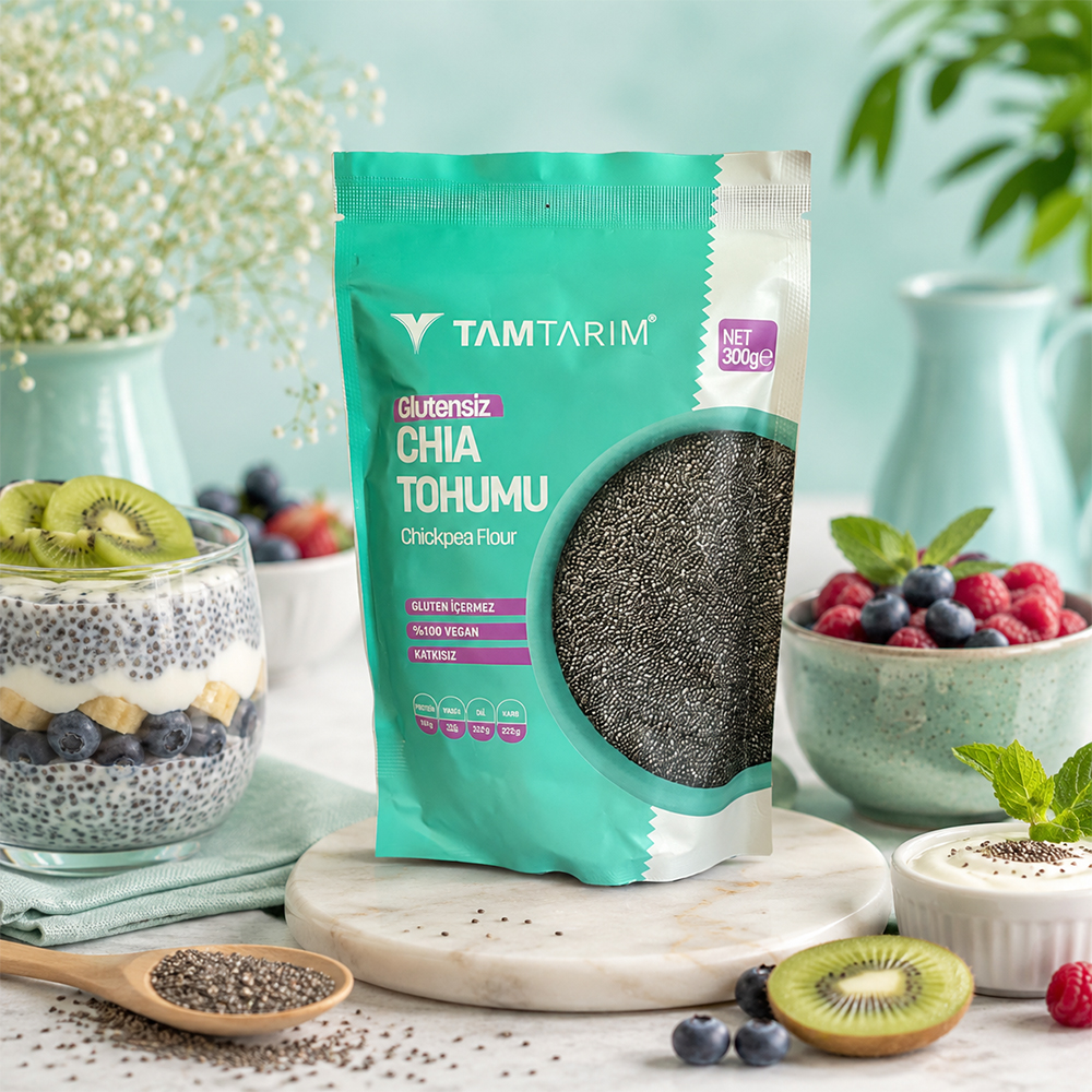 Tam Tarım Glutensiz Chia Tohumu 300 gr ürünü