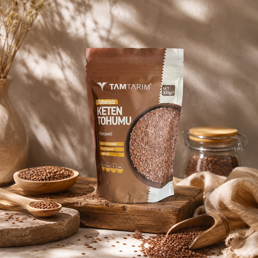 Tam Tarım Glutensiz Keten Tohumu 300 gr ürünü