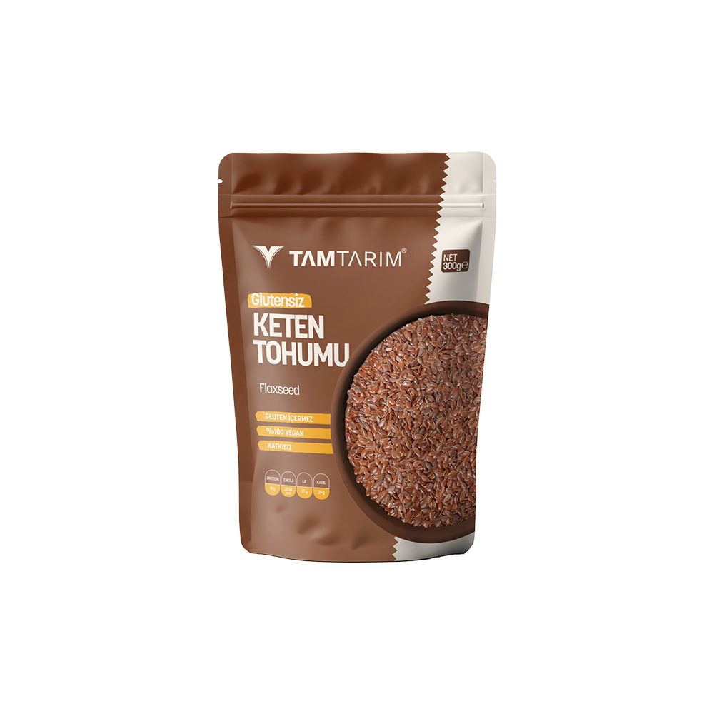 Tam Tarım Glutensiz Keten Tohumu 300 gr ürünü