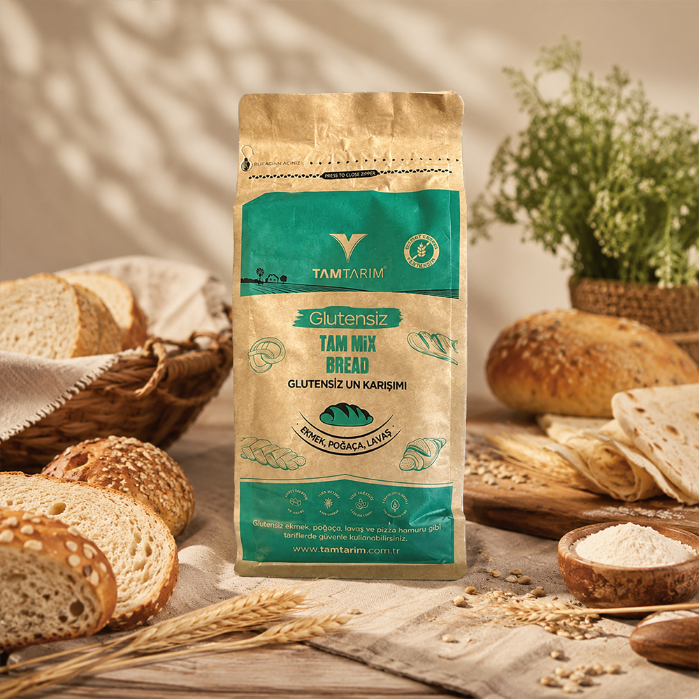 Tam Tarım Glutensiz Tam Mix Ekmek 1000 gr ürünü