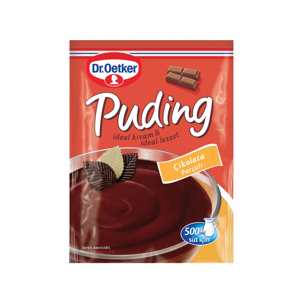 Dr.Oetker Çikolata Parçacıklı Puding ürünü