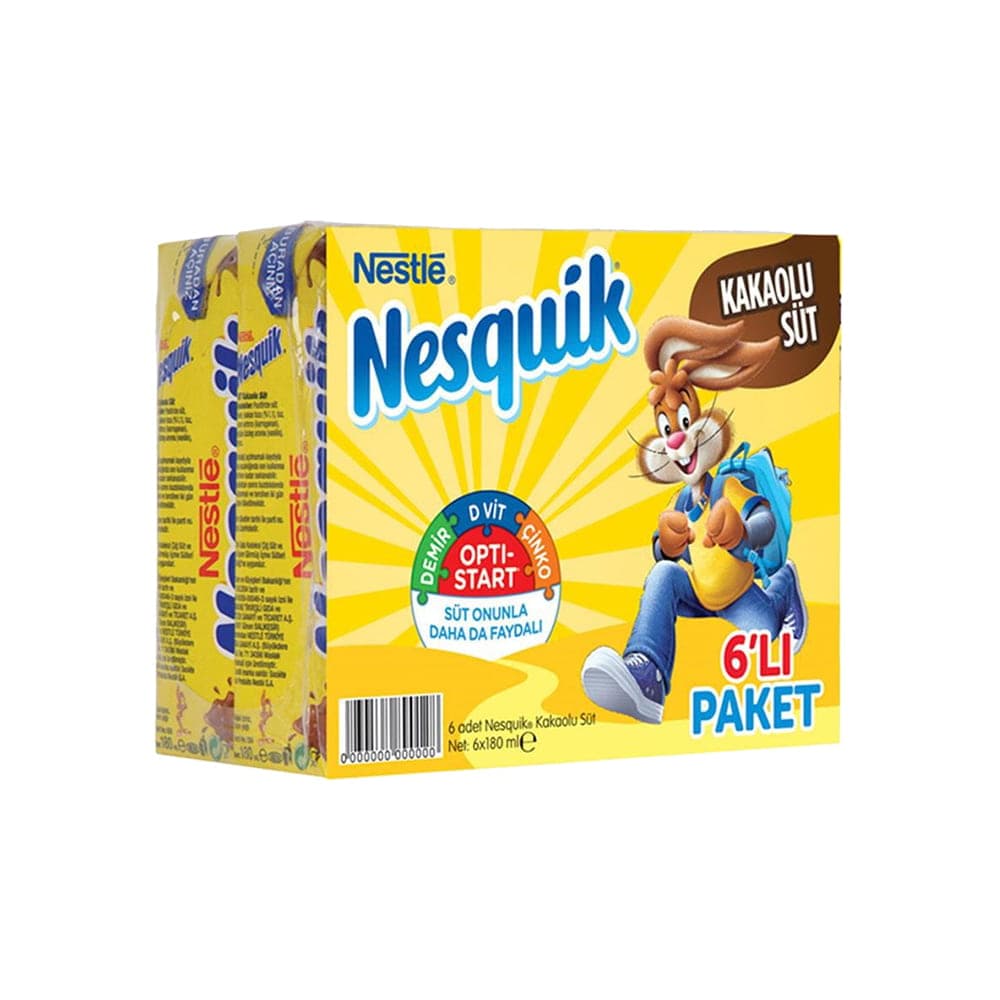Nestle Nesquik Kakaolu Süt 6x180 ml ürünü