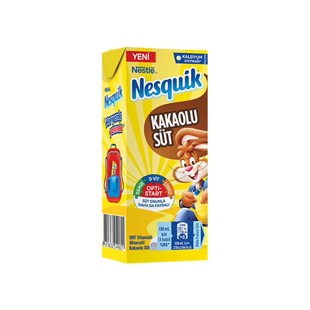 Nestle Nesquik Kakaolu Süt 180 ml ürünü