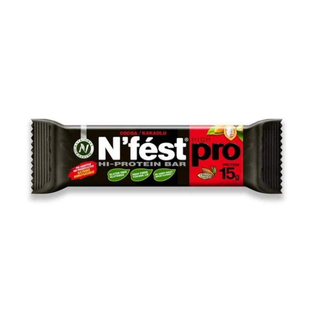 N'fest Kakaolu Yüksek Protein Barı 50 gr ürünü