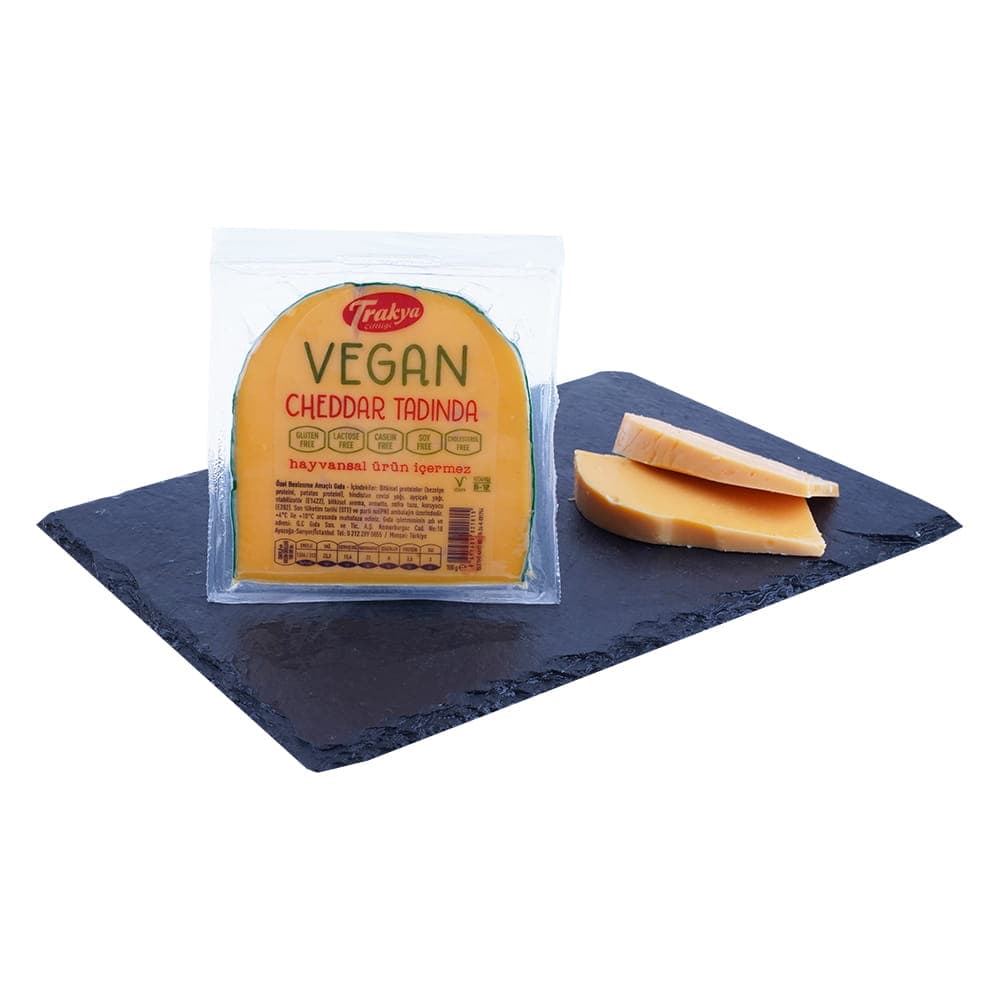 Trakya Çiftliği Vegan Cheddar Peyniri 100 gr ürünü