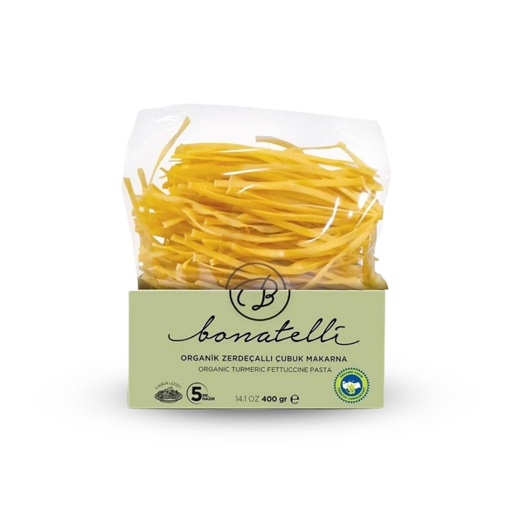Bonatelli Organik Zerdeçallı Çubuk Makarna 400 gr ürünü