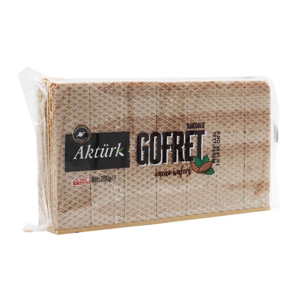 Aktürk Kakaolu Gofret 200 gr ürünü