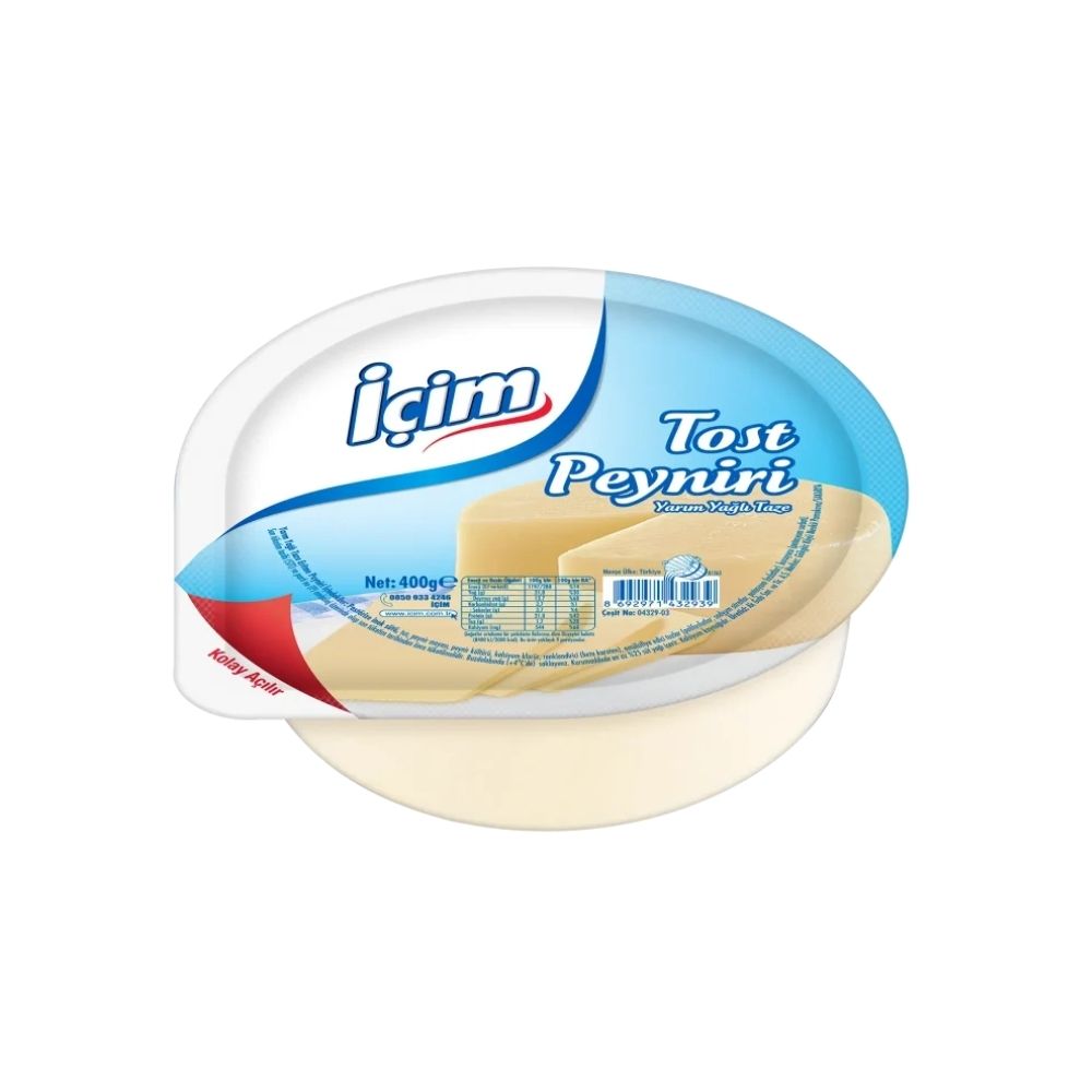 İçim Yarım Yağlı Tost Peyniri 400 gr ürünü