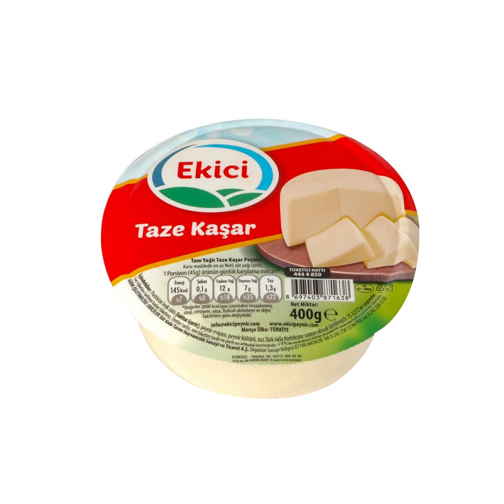 Ekici Tam Yağlı Kaşar Peyniri 400 gr - Peynirci Baba