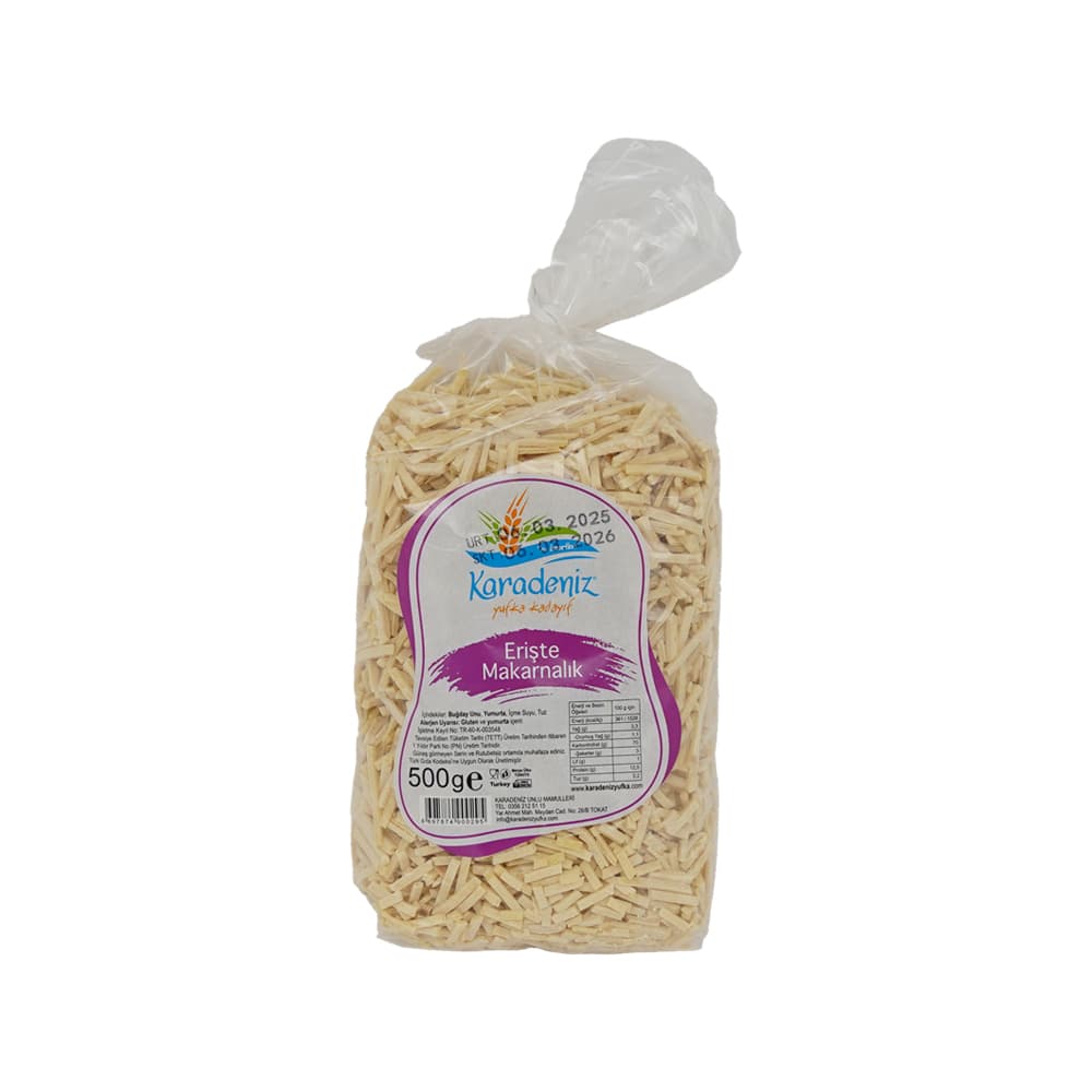 Karadeniz Makarnalık Erişte 500 gr ürünü