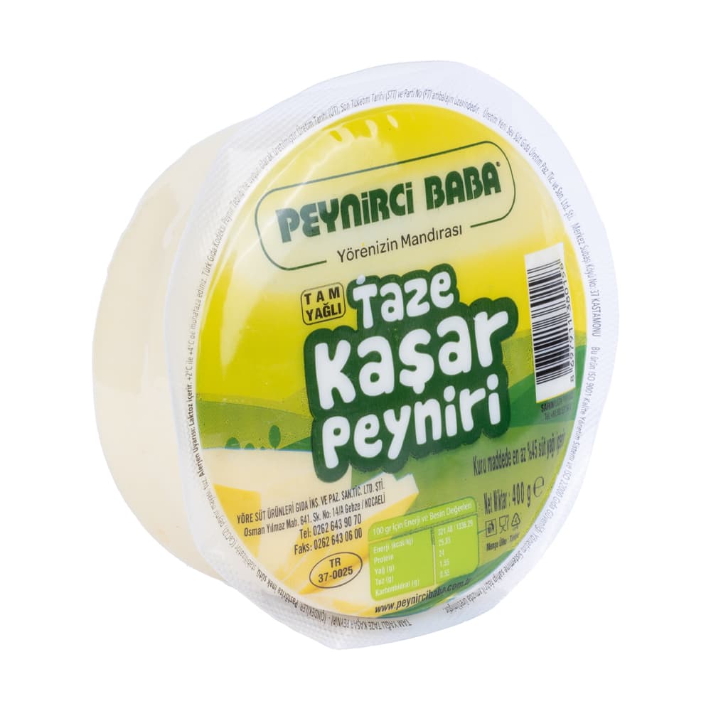 Peynirci Baba Taze Kaşar Peyniri 400 gr ürünü