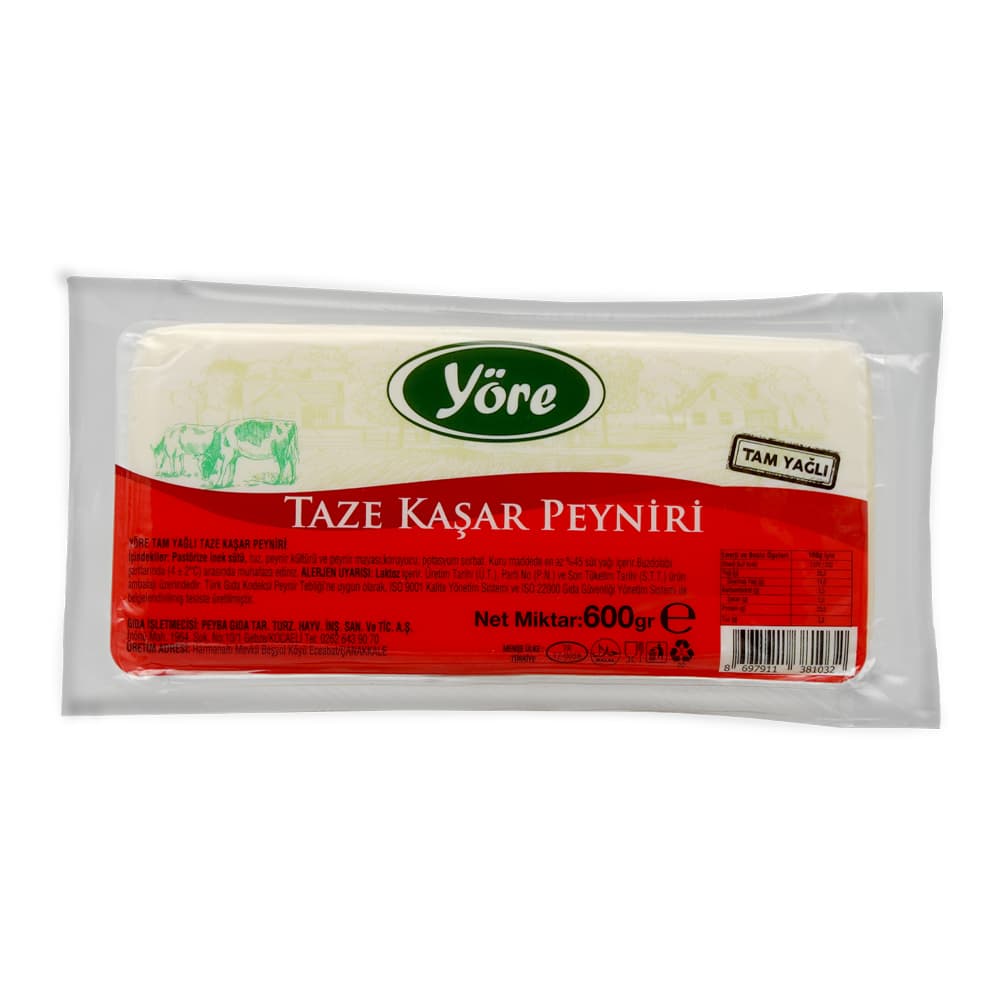 Yöre Taze Kaşar Peyniri 600 gr ürünü