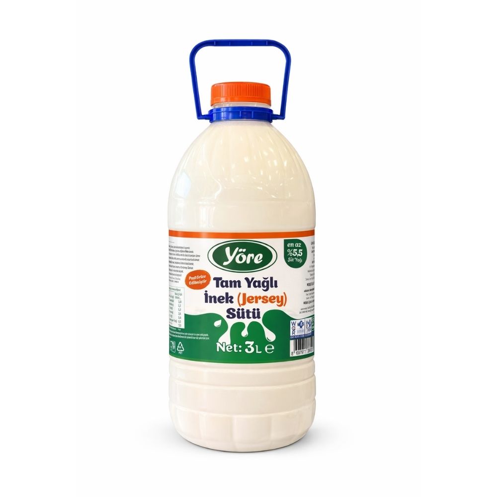 Yöre Tam Yağlı Jersey İnek Sütü 3 lt ürünü