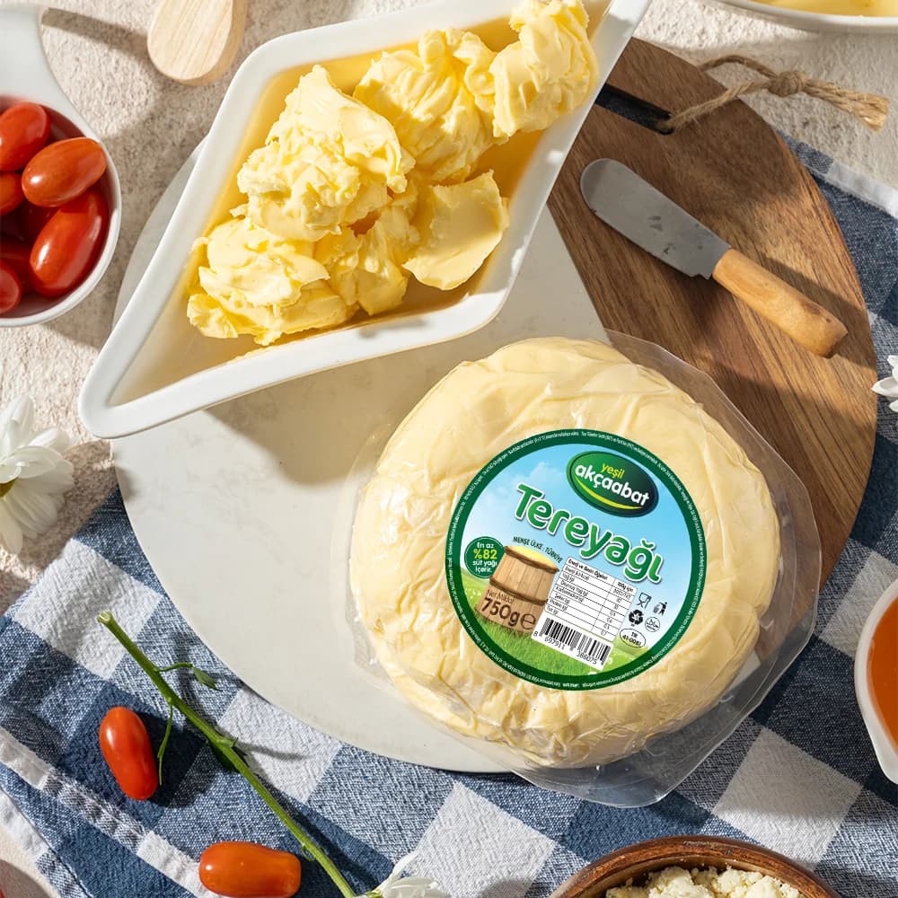 Yeşil Akçaabat Trabzon Tereyağı Tuzsuz 750 gr ürünü