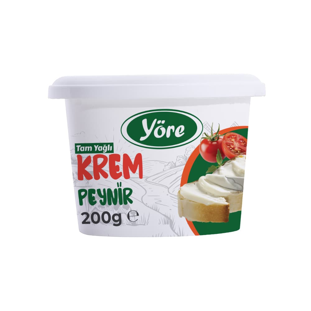 Yöre Tam Yağlı Krem Peynir 200 gr ürünü