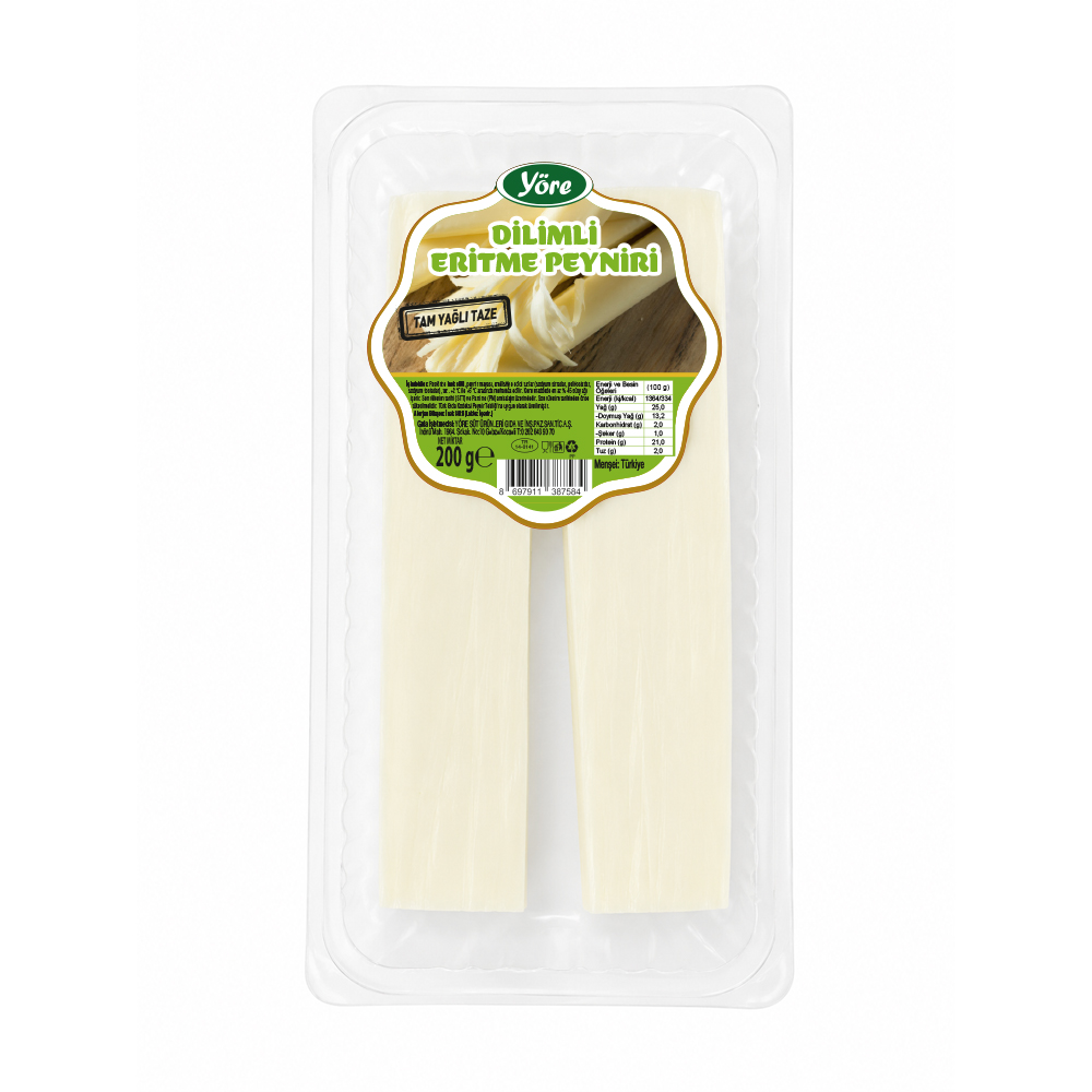 Yöre Dilimli Eritme Peyniri 200 gr ürünü