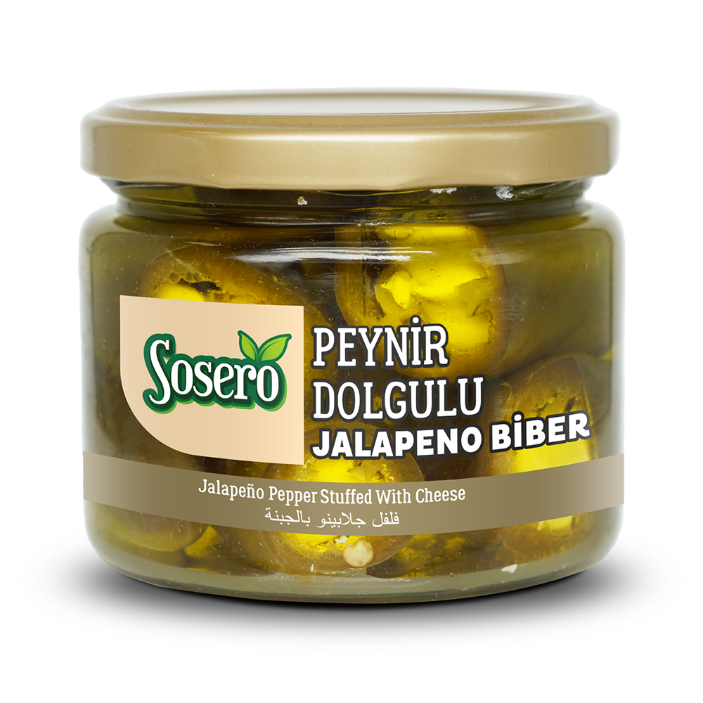 Sosero Peynir Dolgulu Jalapeno Biber 290 gr Cam Kavanoz ürünü