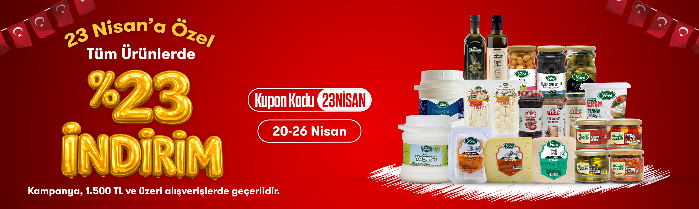 23 Nisan Özel İndirim