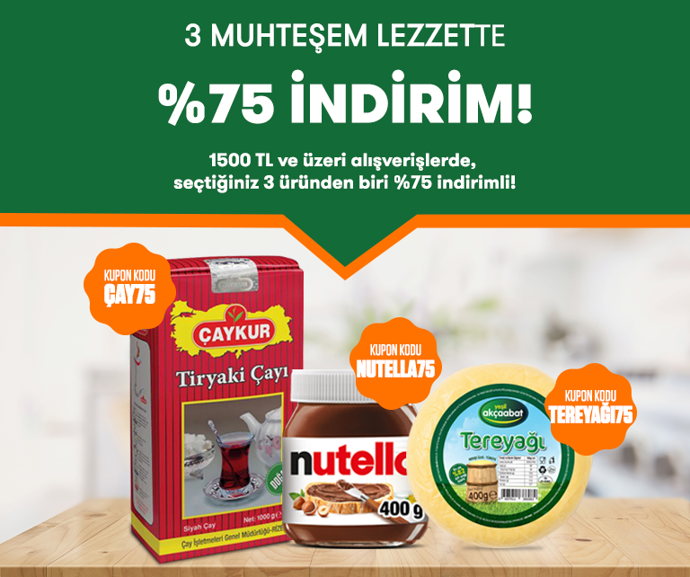 %75 İNDİRİM