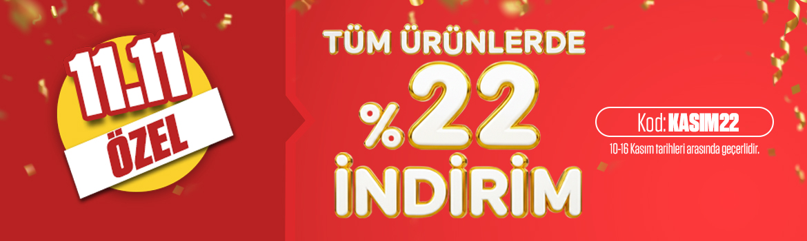 11.11 %22 İndirim